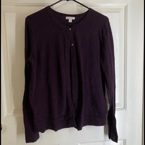 XL purple Merona cardigan sweater